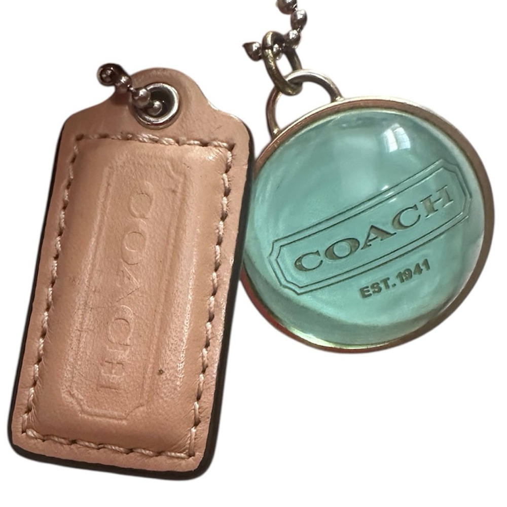 RARE Coach Y2K Orb Charm + Hang Tag